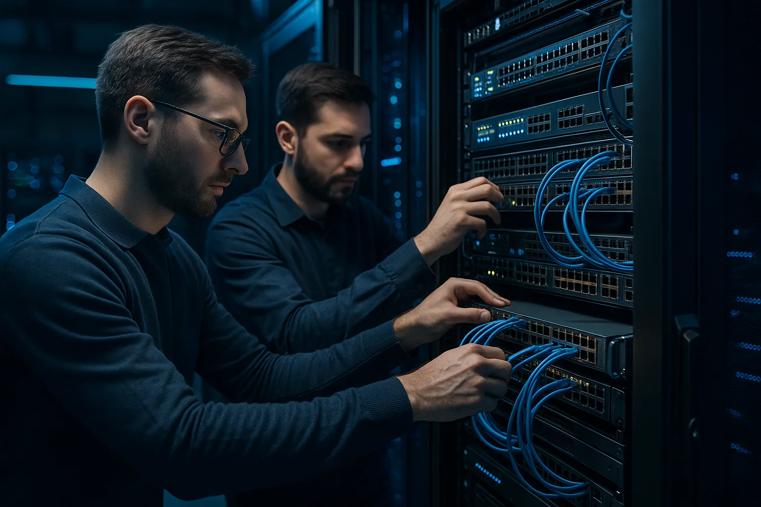 Server rack buildout